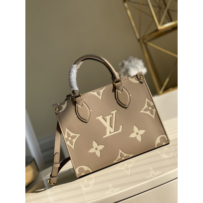 l**is V*t*n onthego pm tote bag beige and cream