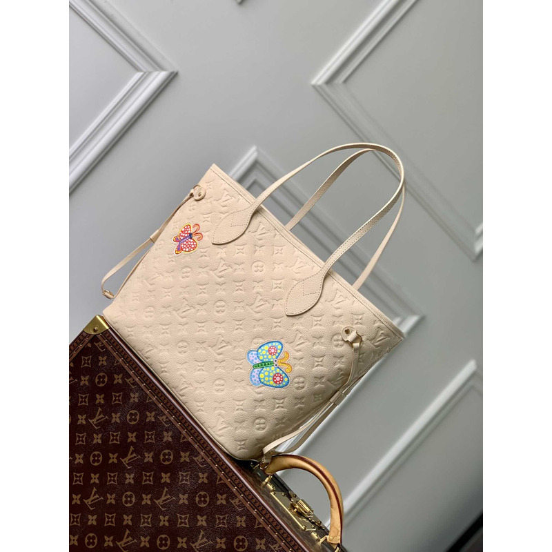 l**is V*t*n x yayoi kusama monogram neverfull white