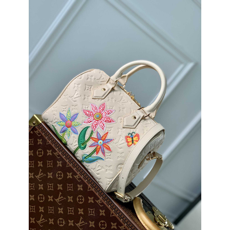 l**is V*t*n x yayoi kusama monogram speedy white