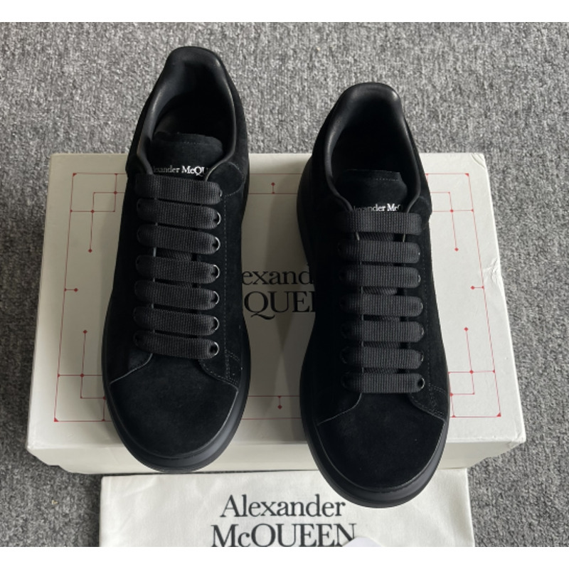 Alexander McQueen Air Platform Black Suede Sneakers