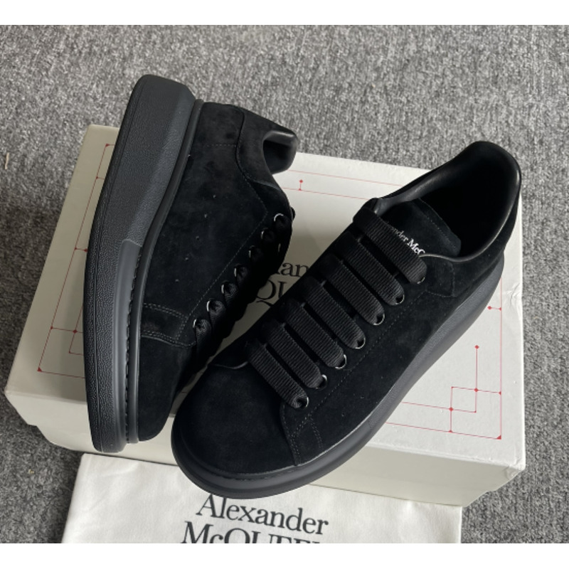 Alexander McQueen Air Platform Black Suede Sneakers