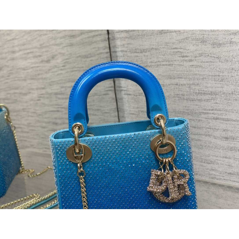 D*or ladyD*or glitter gradient bag blue