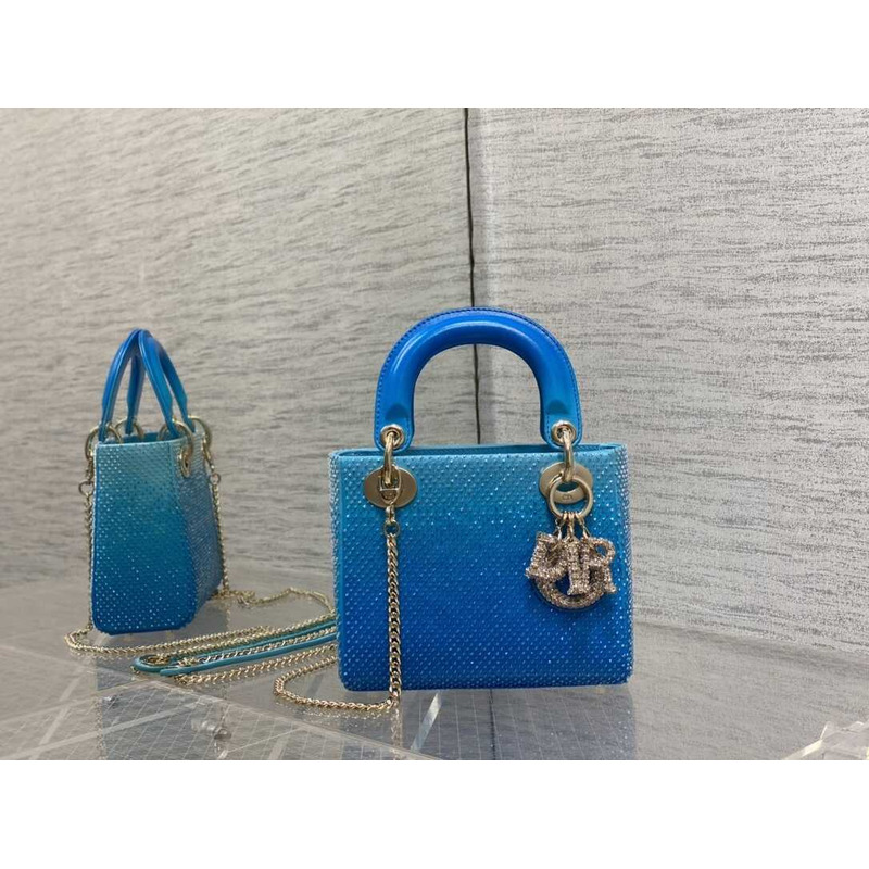 D*or ladyD*or glitter gradient bag blue