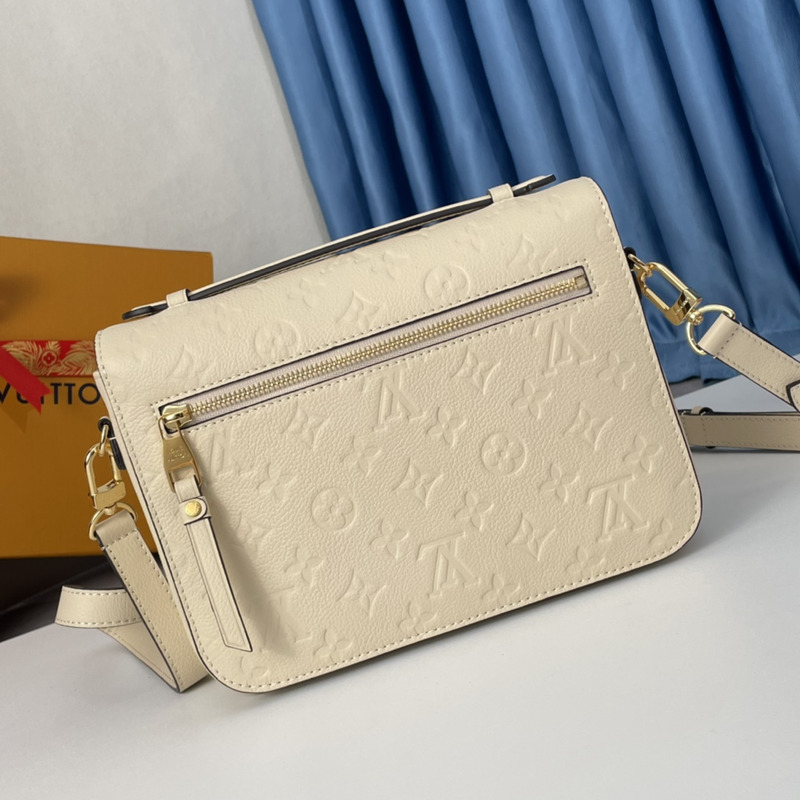 l**is V*t*n empreinte pochette metis creme white