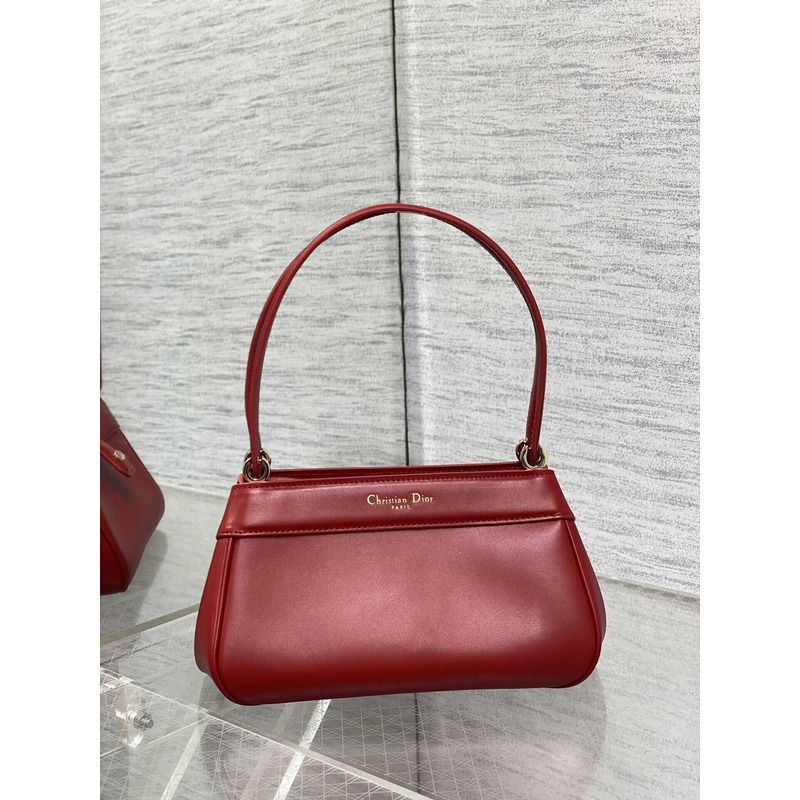 D*or small D*or key bag box calfskin red