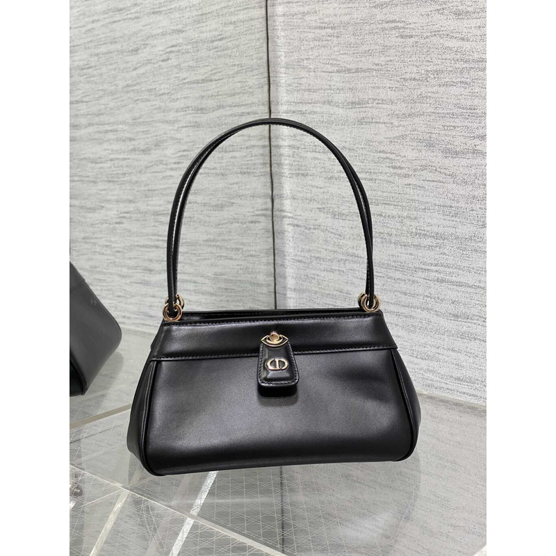 D*or small D*or key bag box calfskin black