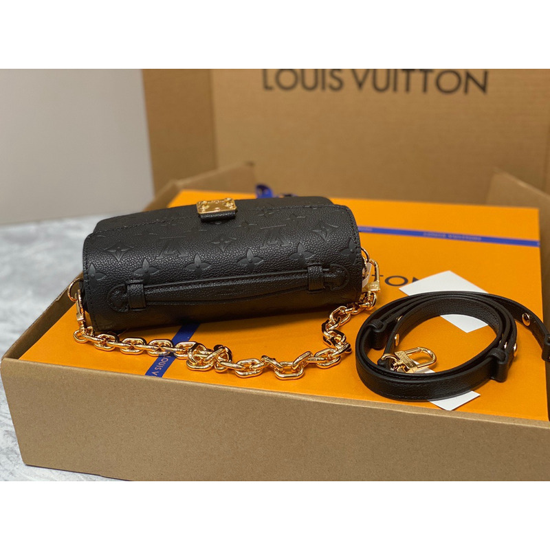 l**is V*t*n pochette métis east west black bag