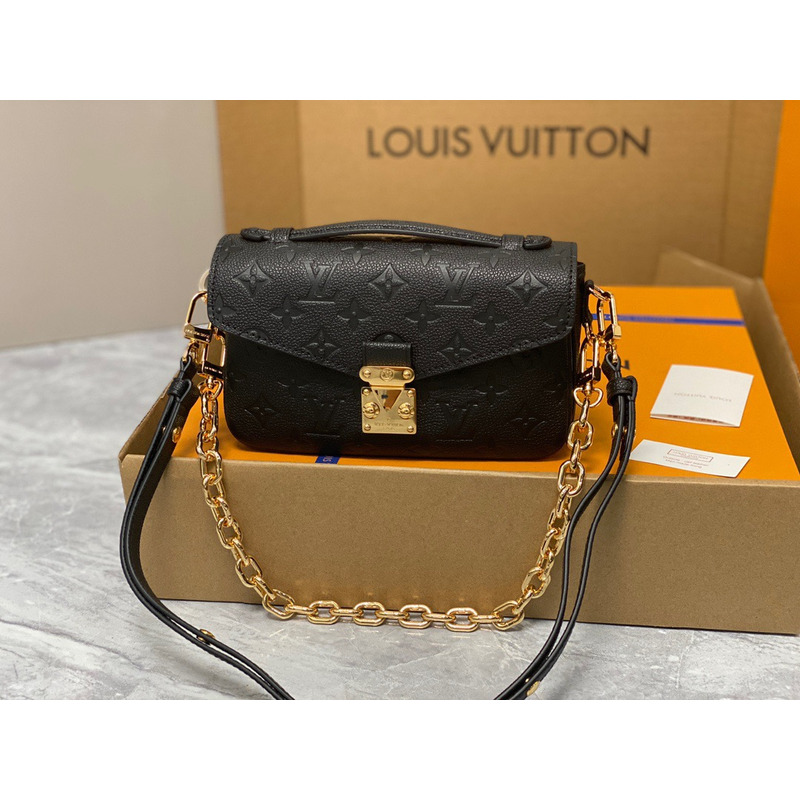 l**is V*t*n pochette métis east west black bag