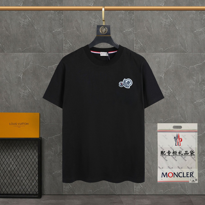 Moncler Double Logo Patch T-Shirt Black