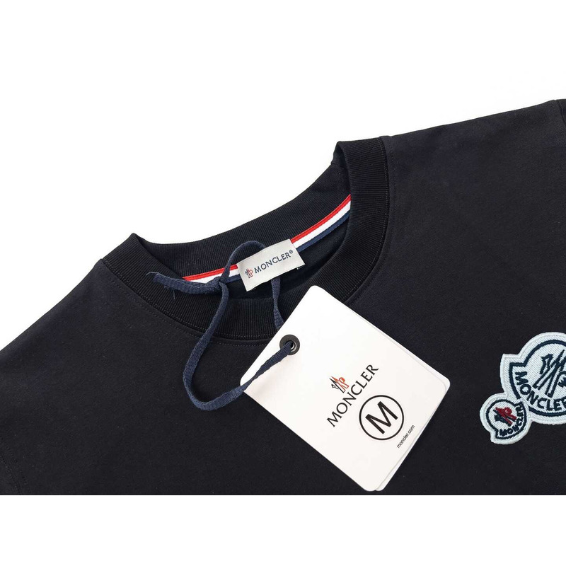 Moncler Double Logo Patch T-Shirt Black