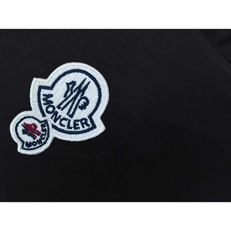 Moncler Double Logo Patch T-Shirt Black