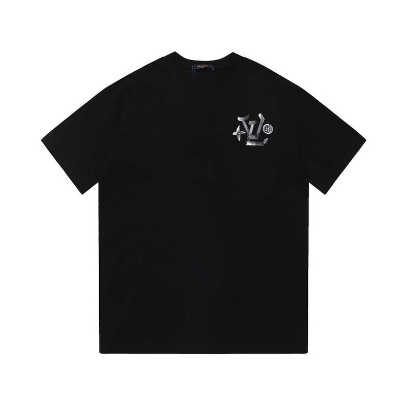 l**is V*t*n logo t-shirt black