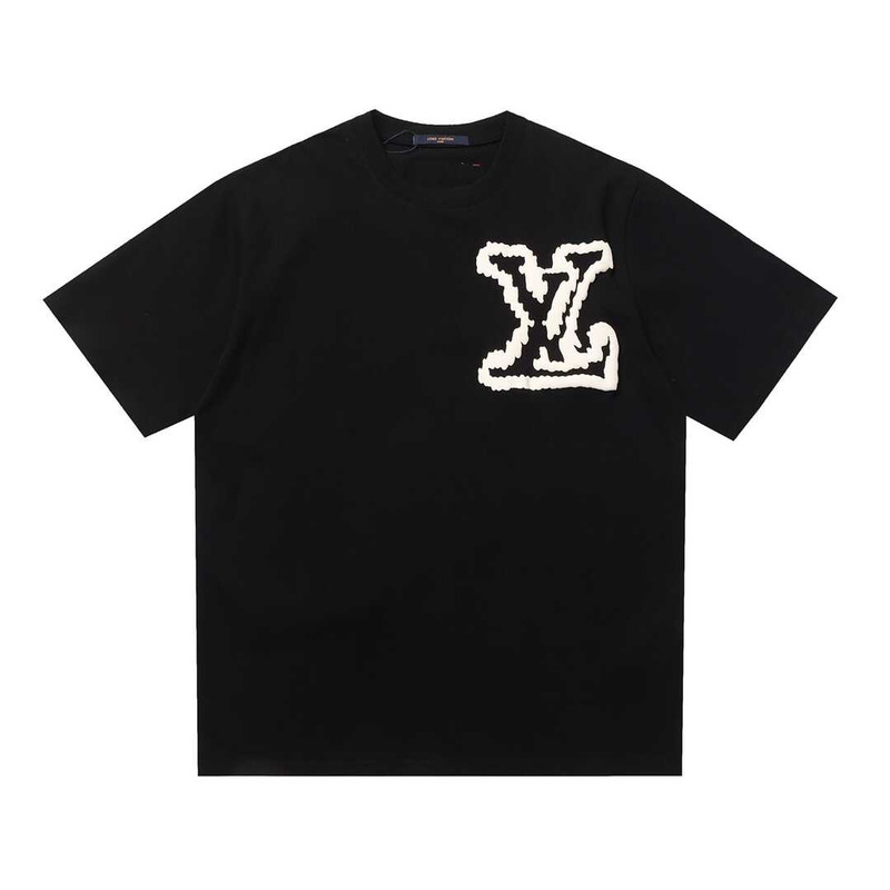 l**is V*t*n logo t-shirt black