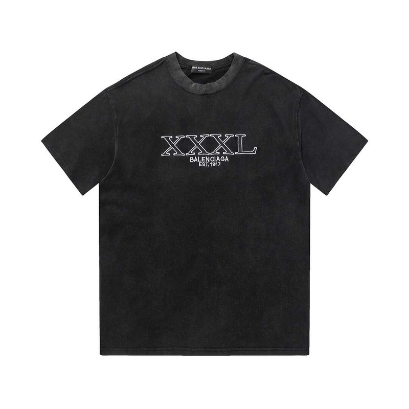 Ba*len*cia*ga xxxl logo crewneck t-shirt black