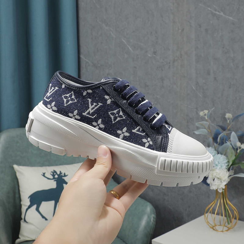 l**is V*t*n lv squad sneakers denim blue