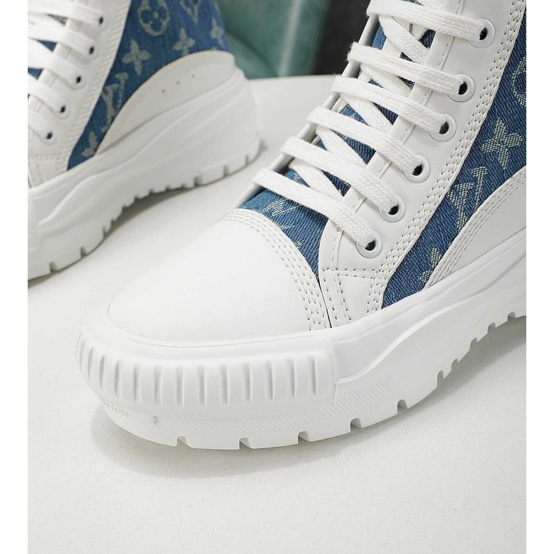 l**is V*t*n lv squad sneakers high top demin blue