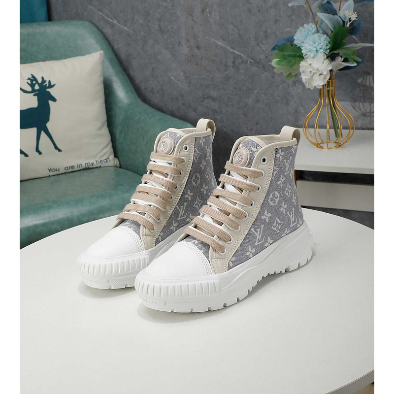 l**is V*t*n lv squad sneakers high top grey