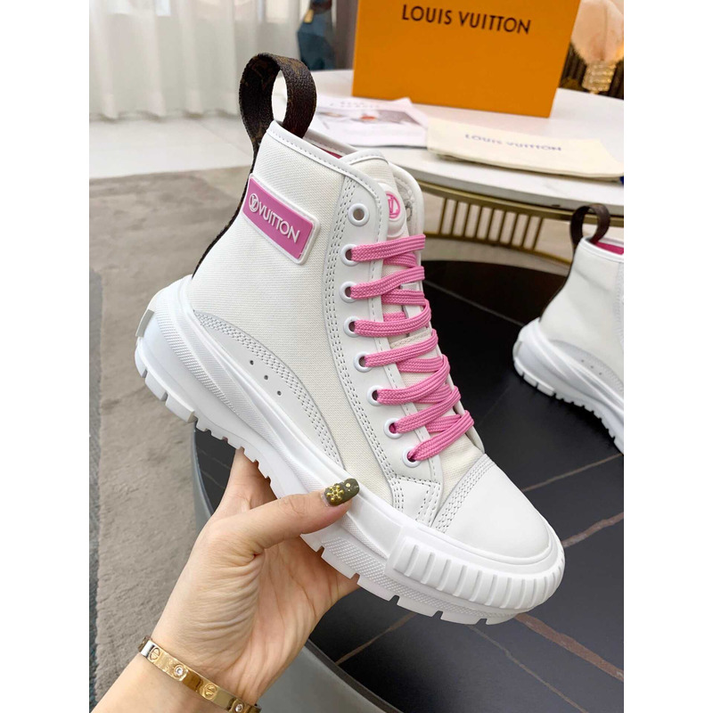 l**is V*t*n lv squad sneaker high top pink