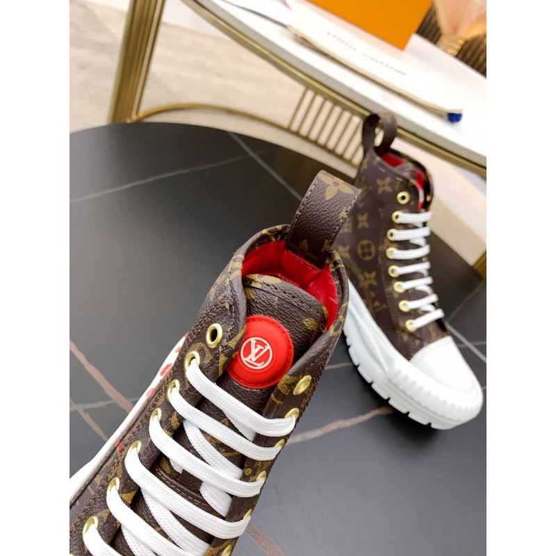 l**is V*t*n squad sneaker high top monogram