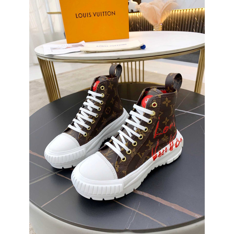 l**is V*t*n squad sneaker high top monogram