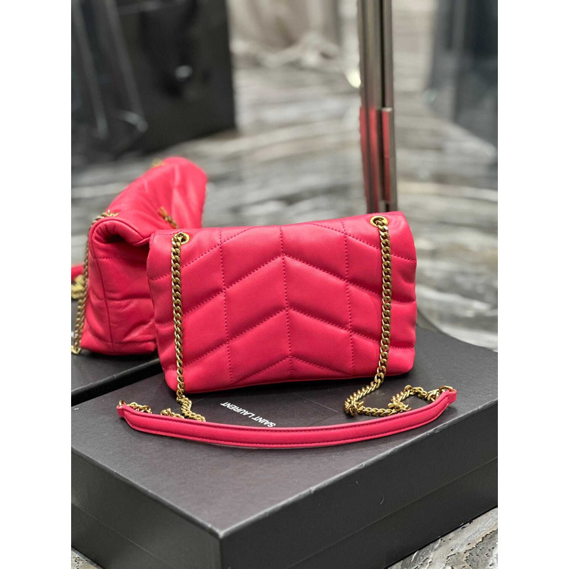 Saint Laurent Puffer Toy Bag in Quilted Lambskin