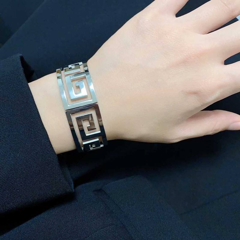 Givenchy Classic Big Logo Bracelet Silver