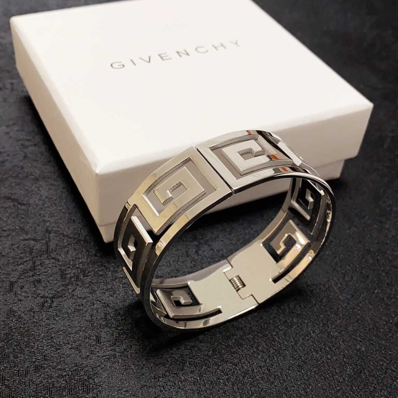 Givenchy Classic Big Logo Bracelet Silver