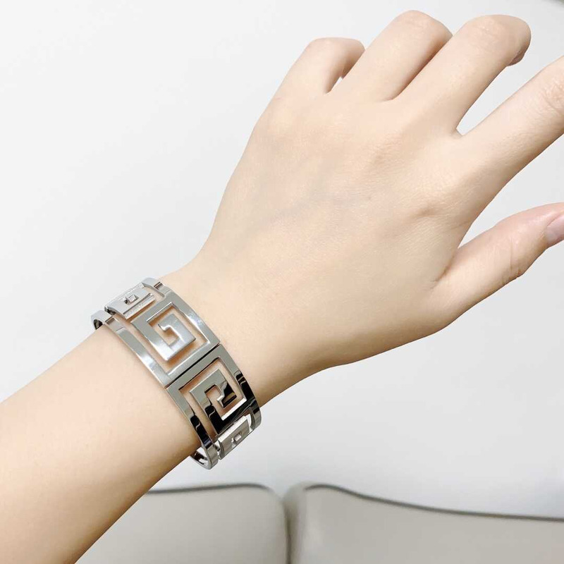 Givenchy Classic Big Logo Bracelet Silver