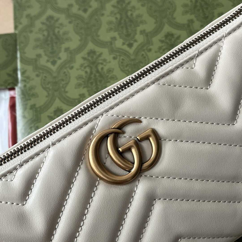 G*u*i gg marmont s leather shoulder bag white