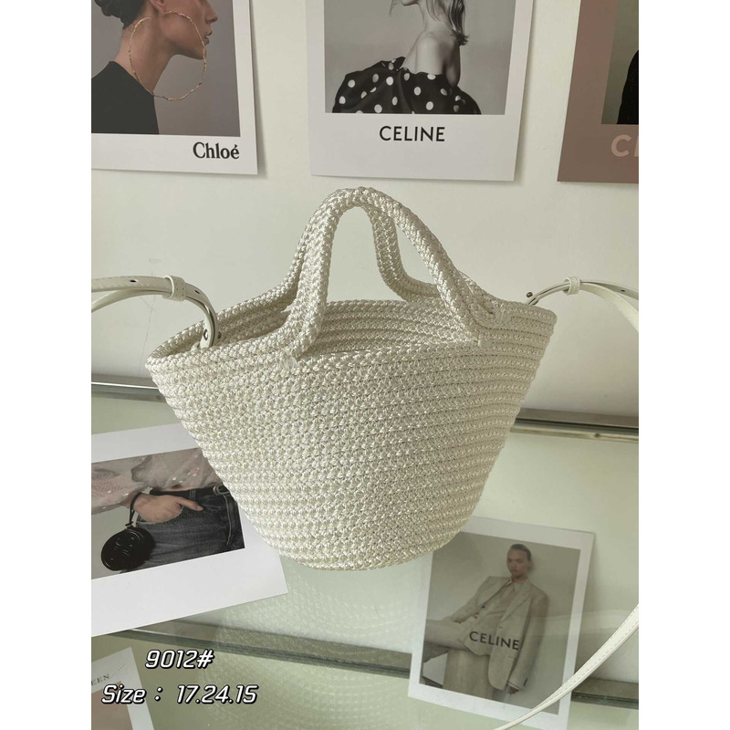 Ba*len*cia*ga ibiza small basket bag white