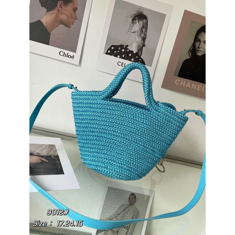 Ba*len*cia*ga ibiza small basket bag blue