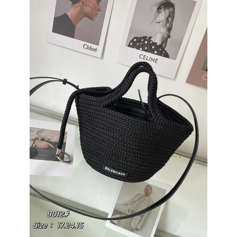 Ba*len*cia*ga ibiza small basket bag black