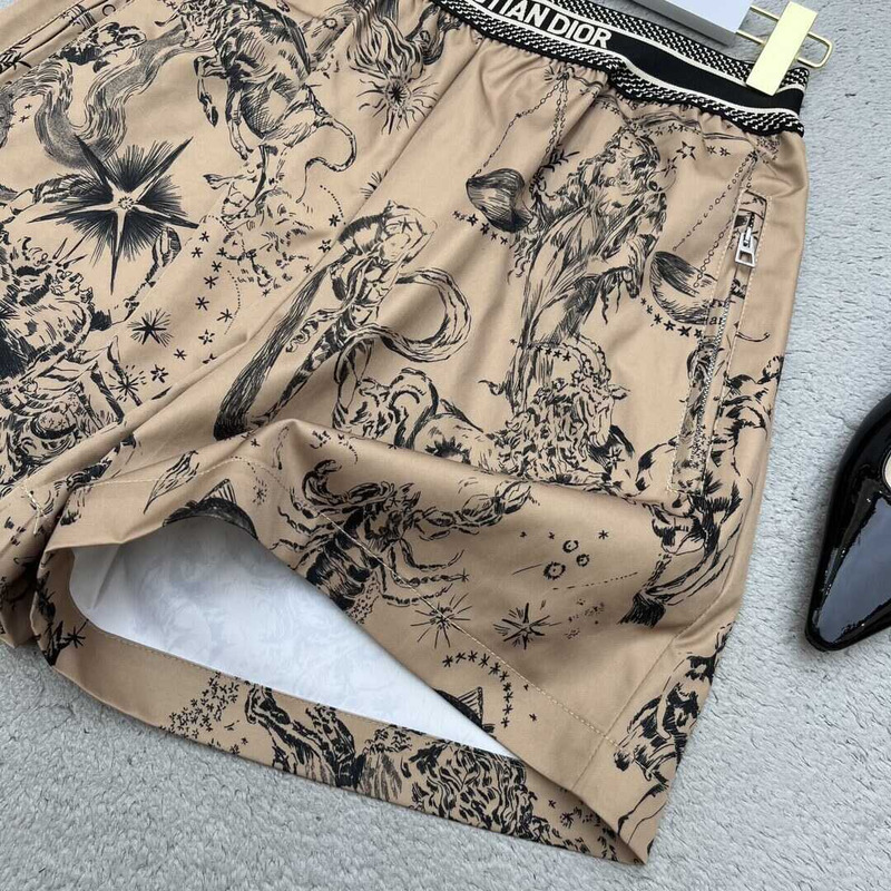 D*or printed shorts beige