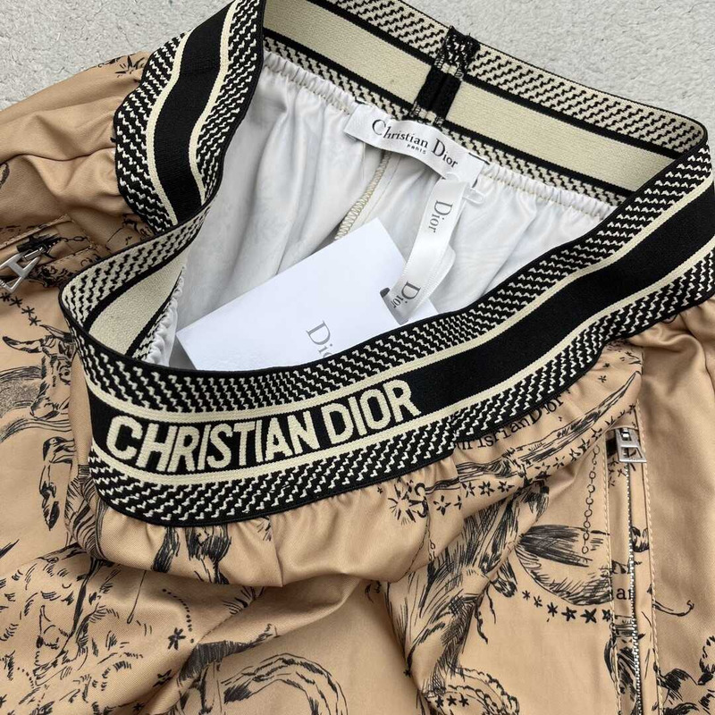 D*or printed shorts beige