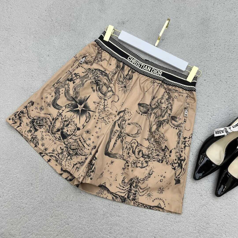 D*or printed shorts beige