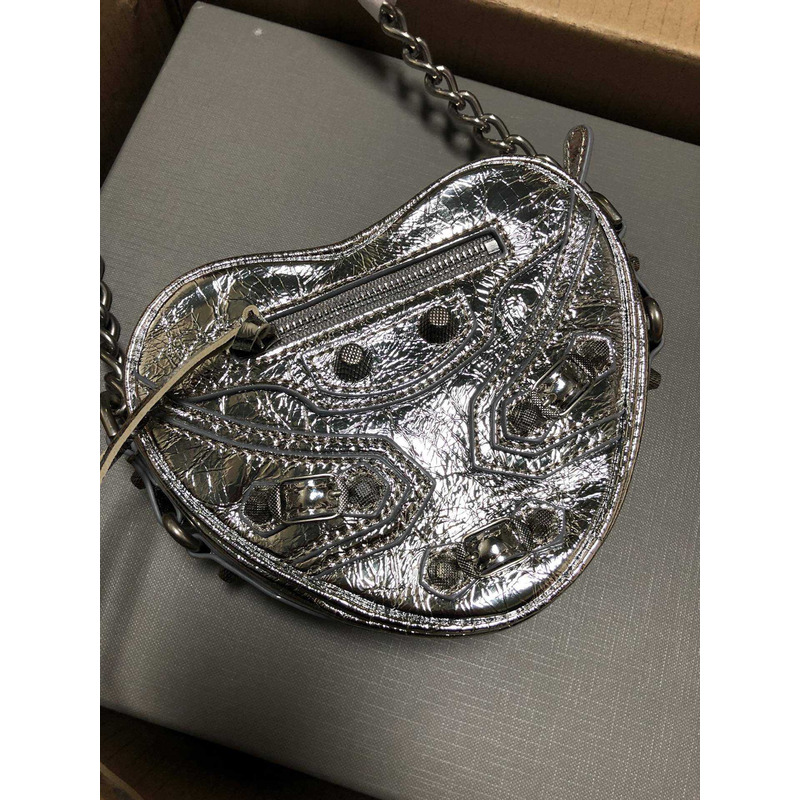 Ba*len*cia*ga mini bag women silver