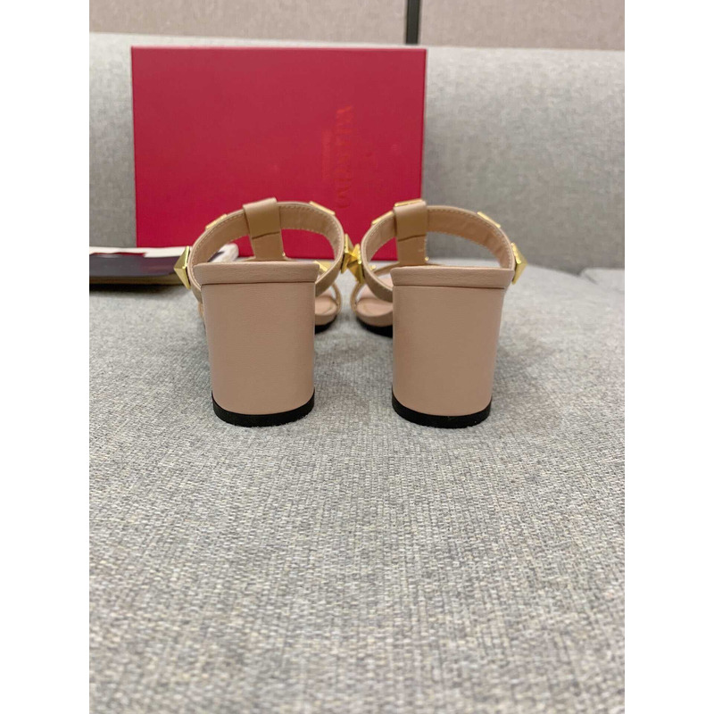 Valentino Valentino Roman Stud Slides Beige