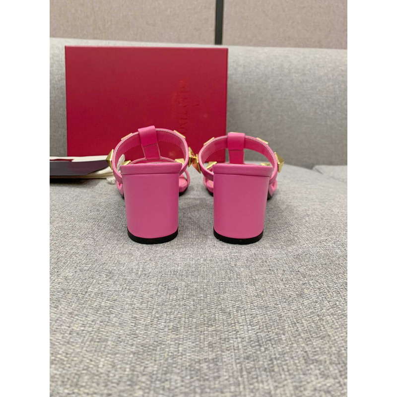 Valentino Valentino Roman Stud Slides Pink