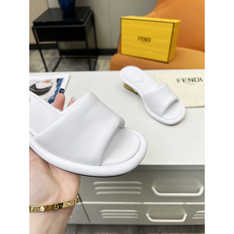 F**di high-heeled sandals for women white