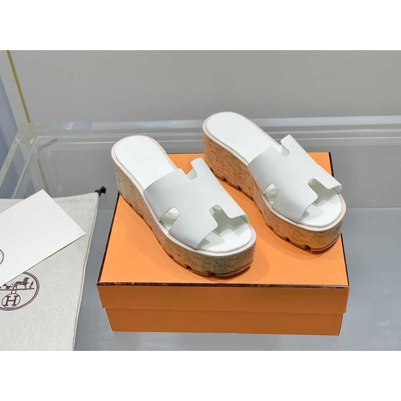 H**mes eze 30 sandals white