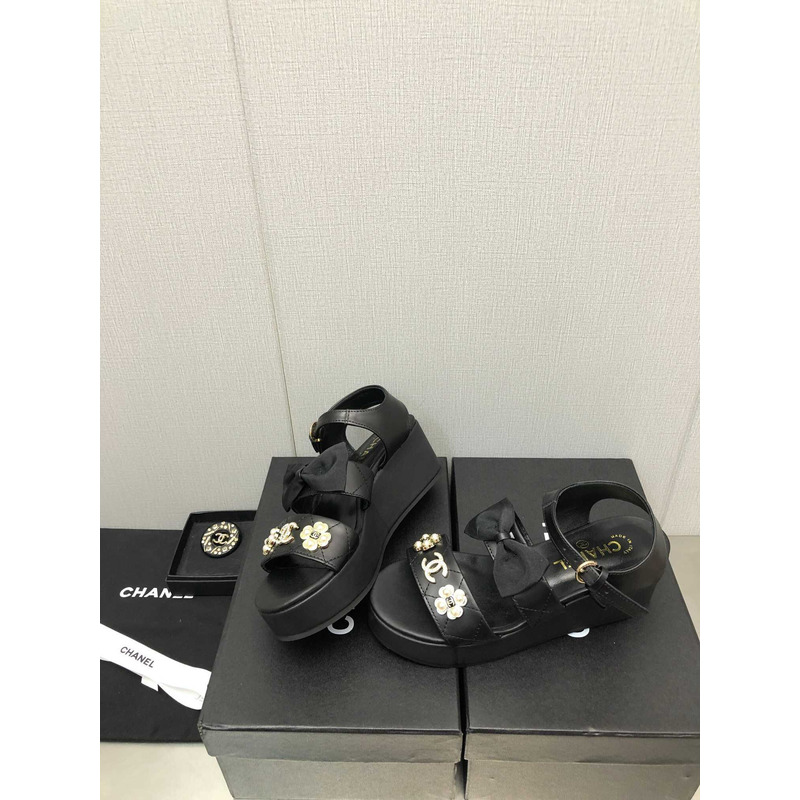 Ch*el platform sandals black