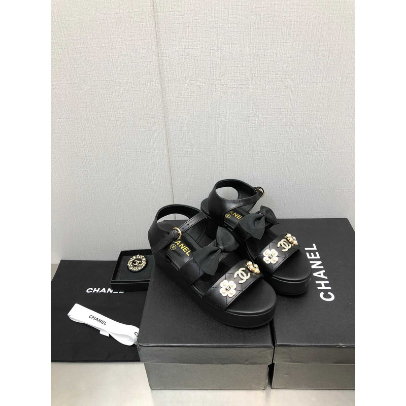 Ch*el platform sandals black