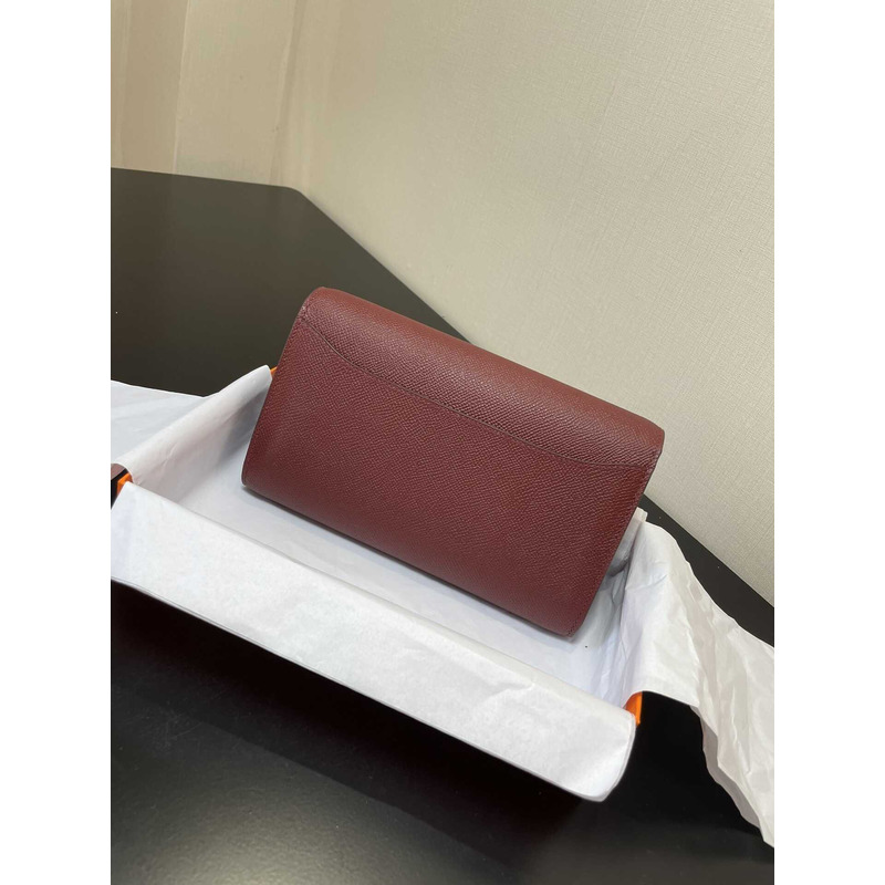 H**mes constance wallet to go gold hardware burgundy