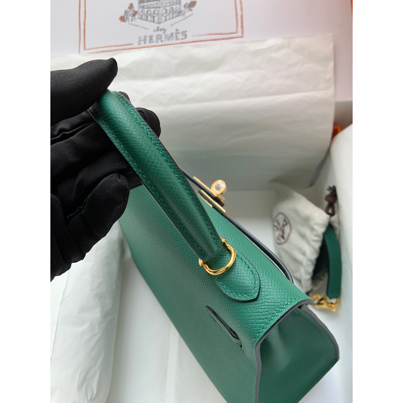 H**mes vert jade epsom kelly 28 sellier palladium hardware green