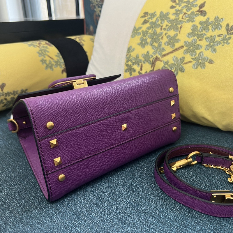 Valentino Garavani VSling Trapezoidal Tote Purple