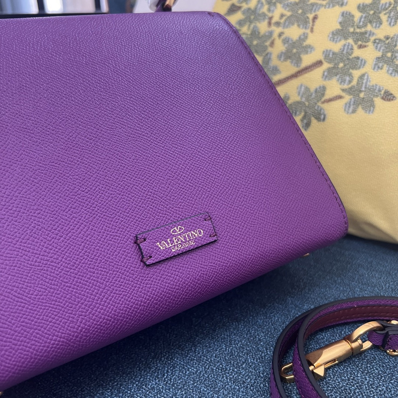 Valentino Garavani VSling Trapezoidal Tote Purple