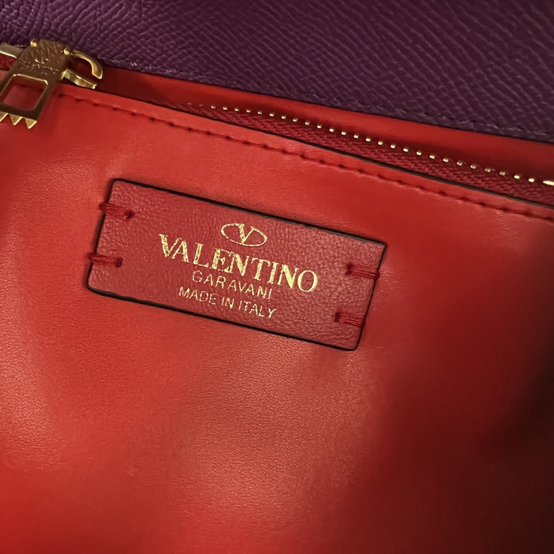 Valentino Garavani VSling Trapezoidal Tote Purple