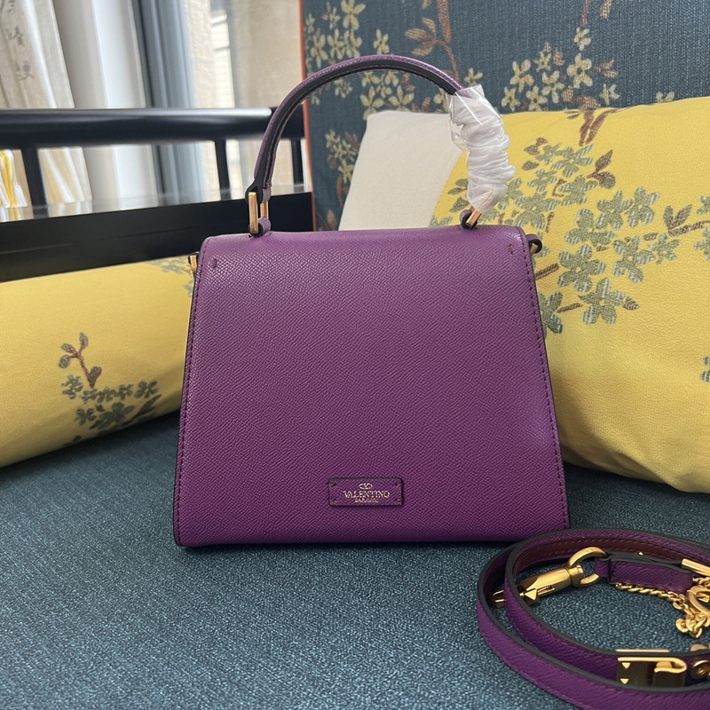 Valentino Garavani VSling Trapezoidal Tote Purple