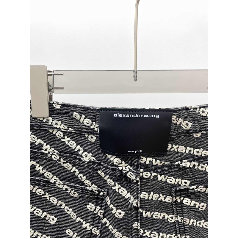 Alexander Wang Logo Shorts Black