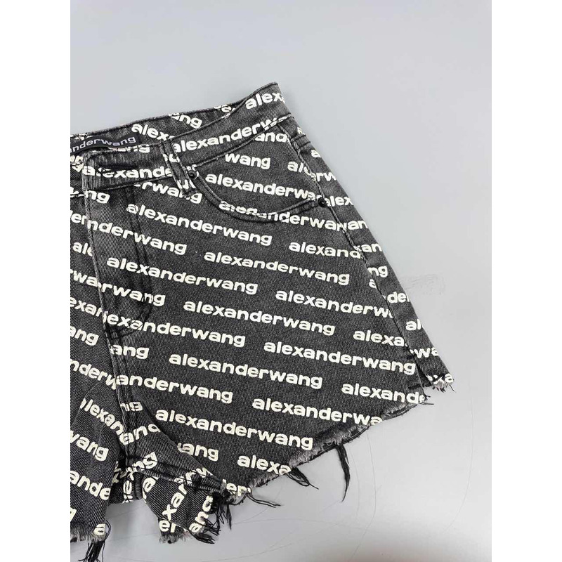 Alexander Wang Logo Shorts Black